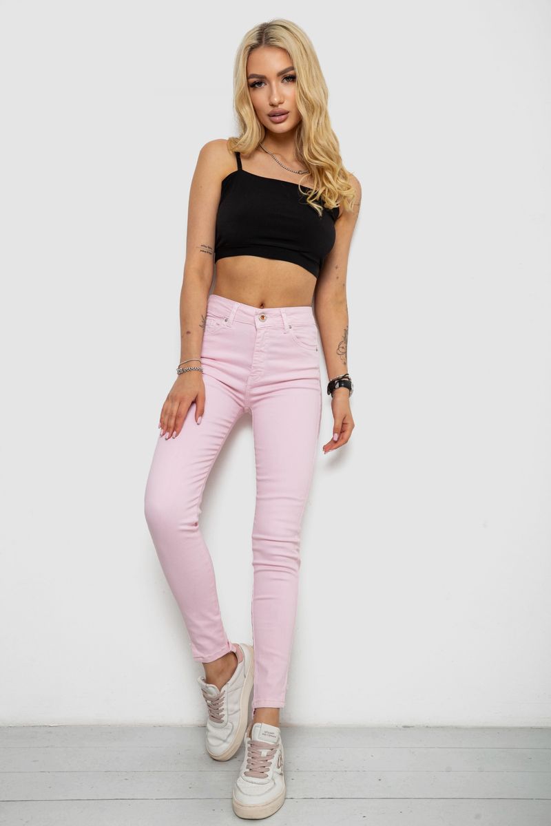 Джинси жіночі, колір рожевий, 182R1005S19