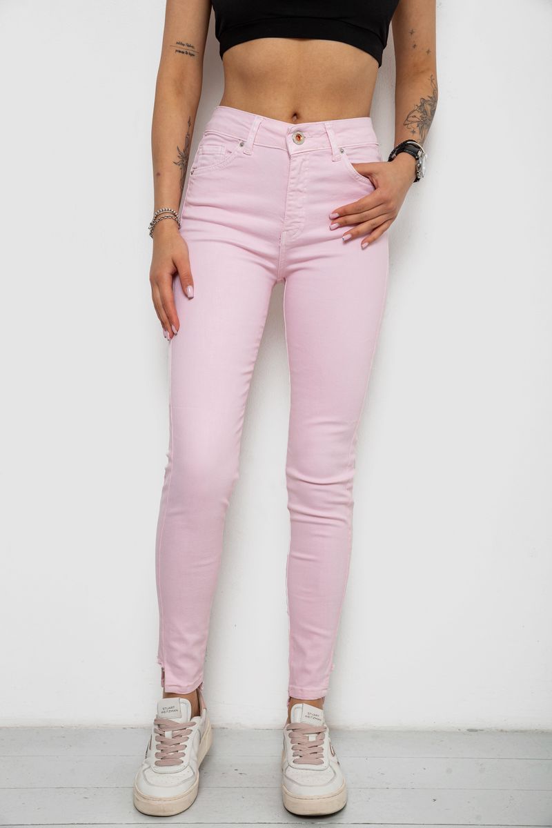 Джинси жіночі, колір рожевий, 182R1005S19