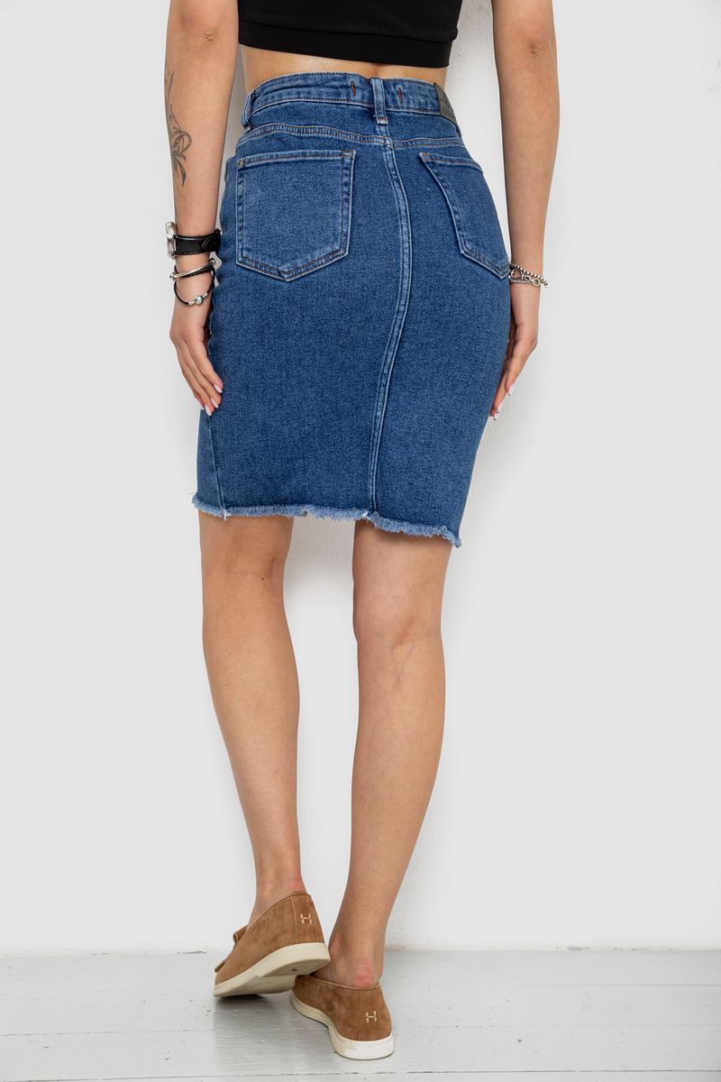 Спідниця жіноча джинсова, колір синій, 182R1862 - Зображення 4