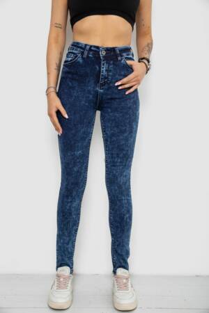 Джинси жіночі Skinny, колір синій, 182R3428