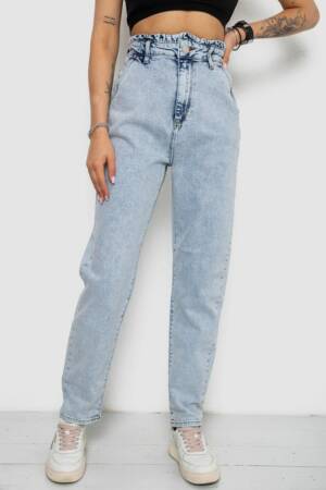 Джинси жіночі Mom’s, колір блакитний, 182R2271