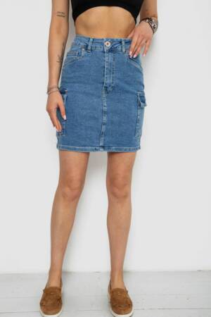 Спідниця жіноча джинсова, колір синій, 182R1459