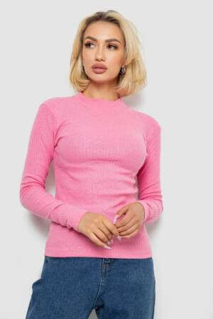 Гольф жіночий однотонний, колір рожевий, 238R802