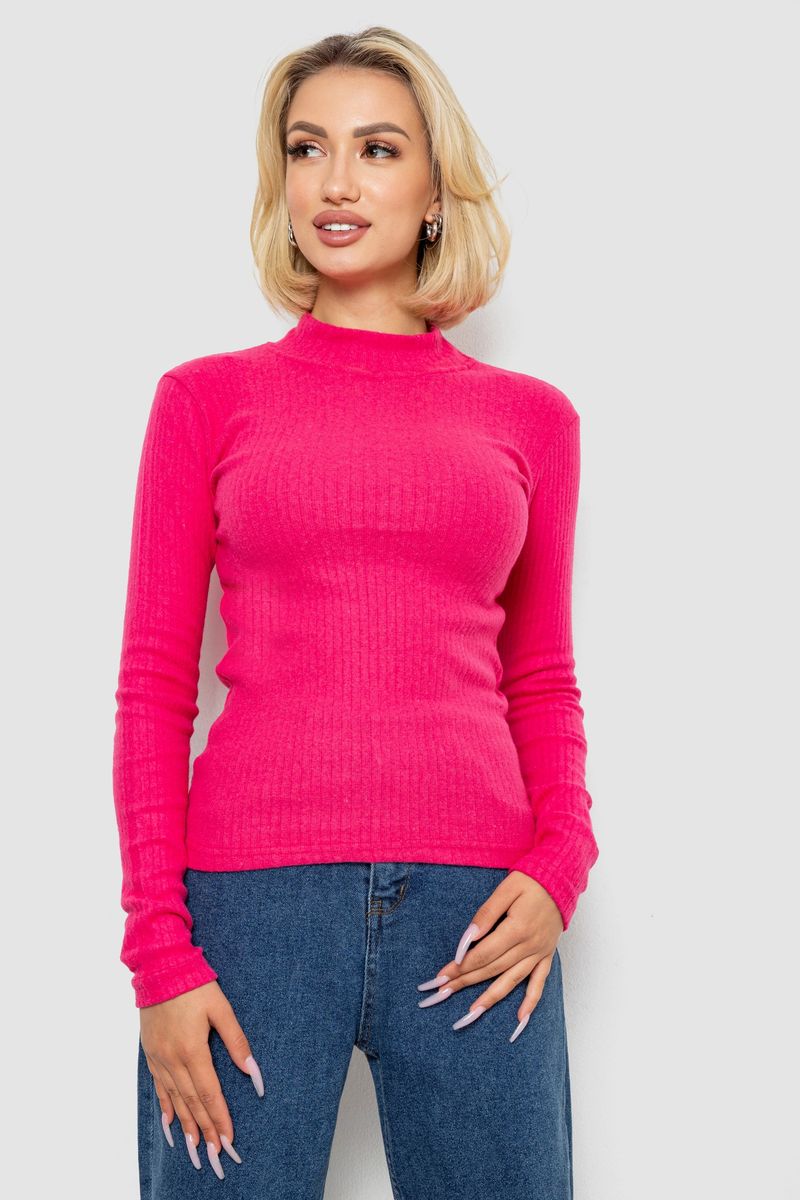 Гольф жіночий однотонний, колір малиновий, 238R802