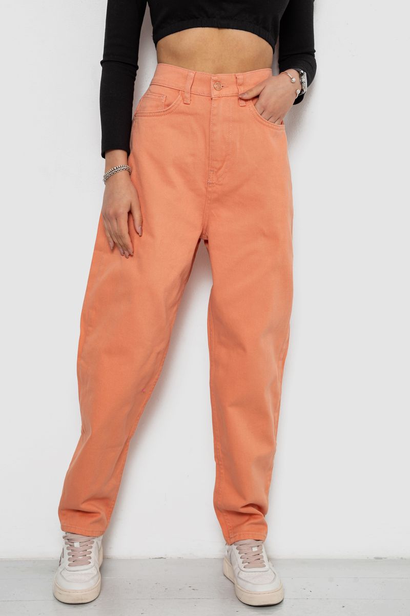 Джинси жіночі MOM, колір персиковий, 250R1120