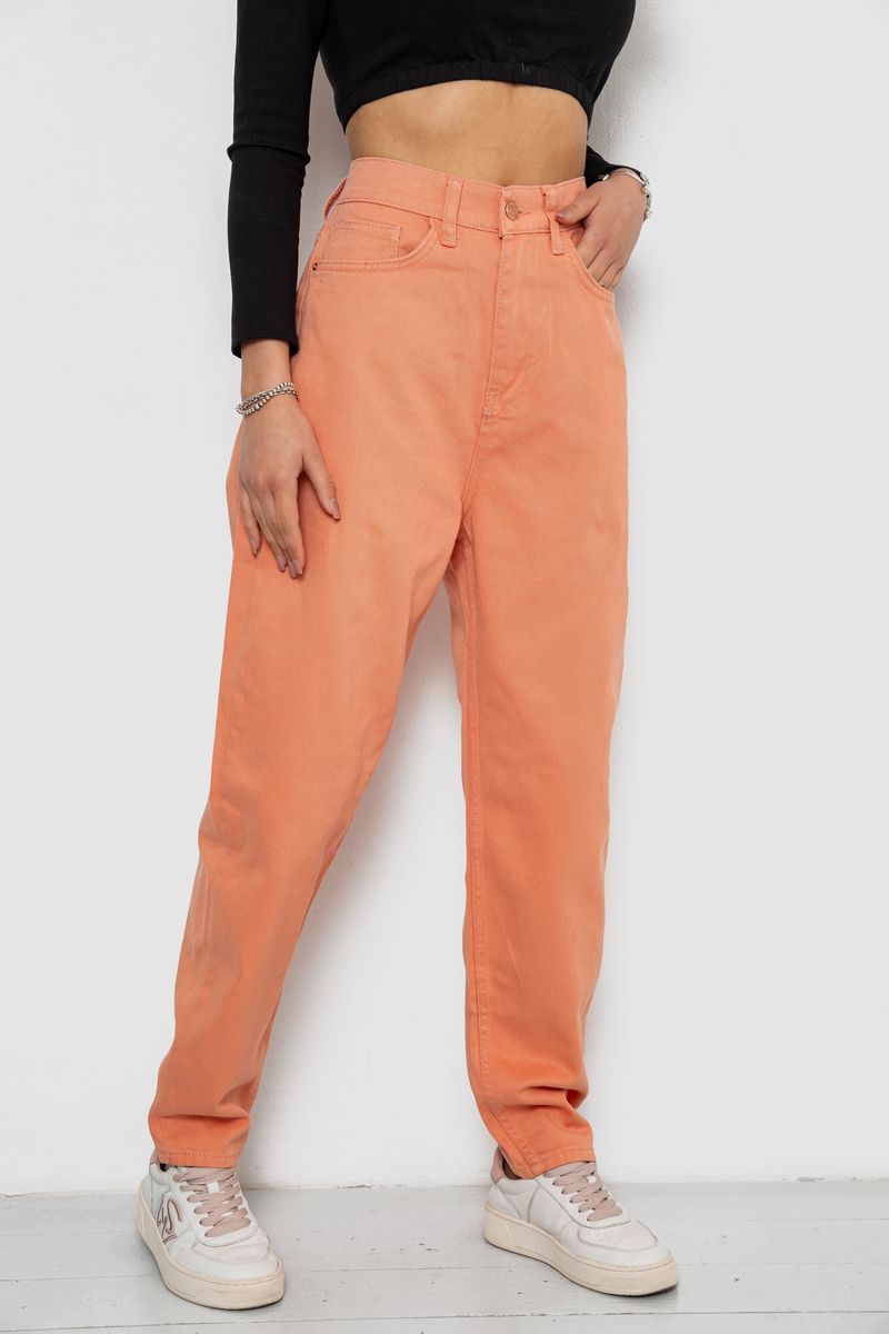 Джинси жіночі MOM, колір персиковий, 250R1120 - Зображення 3