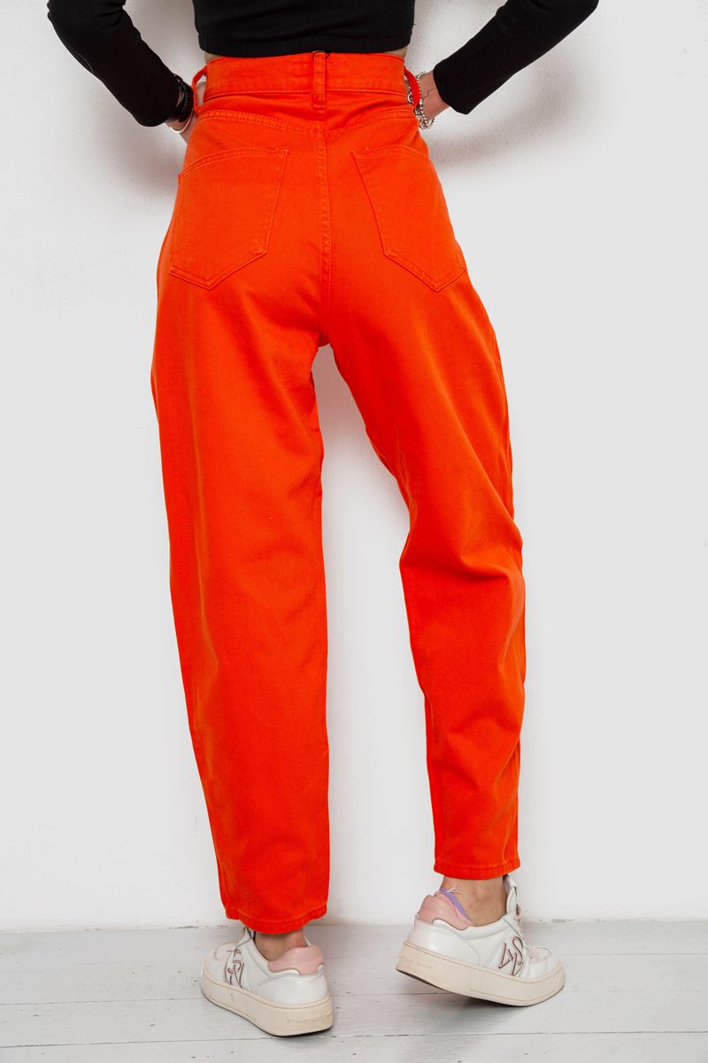Джинси жіночі MOM, колір помаранчевий, 250R1120 - Зображення 4