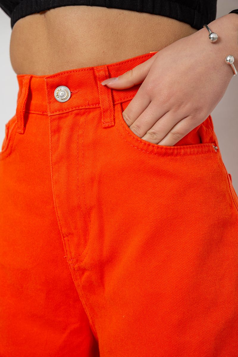 Джинси жіночі MOM, колір помаранчевий, 250R1120 - Зображення 5