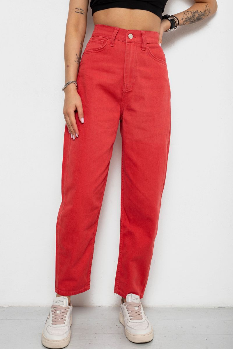 Джинси жіночі, колір кораловий, 182R3972