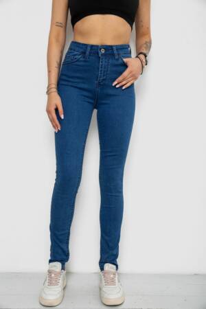 Джинси жіночі Skinny, колір синій, 182R3629