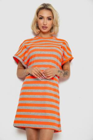Туніка в смужку, колір помаранчевий, 238R801