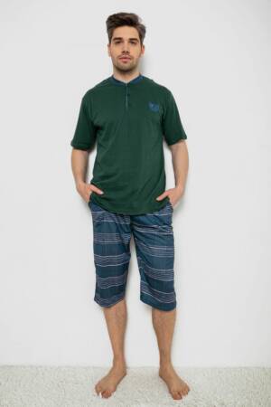 Піжама чоловіча, колір зелений, 243R2007
