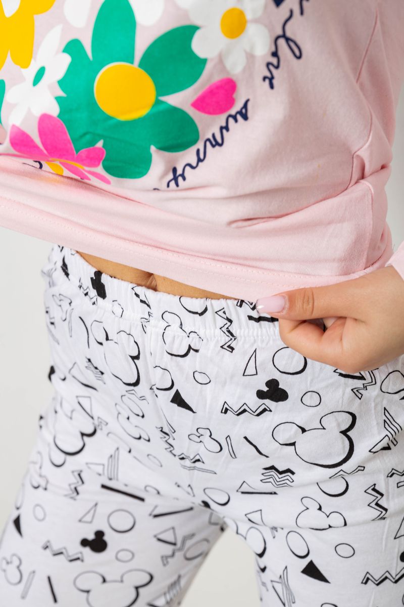 Піжама жіноча з принтом, колір рожевий, 243R1051 - Зображення 6