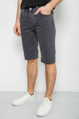 Шорти чоловічі джинсові, колір темно-сірий, 238R2024