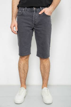 Шорти чоловічі джинсові, колір темно-сірий, 238R2024