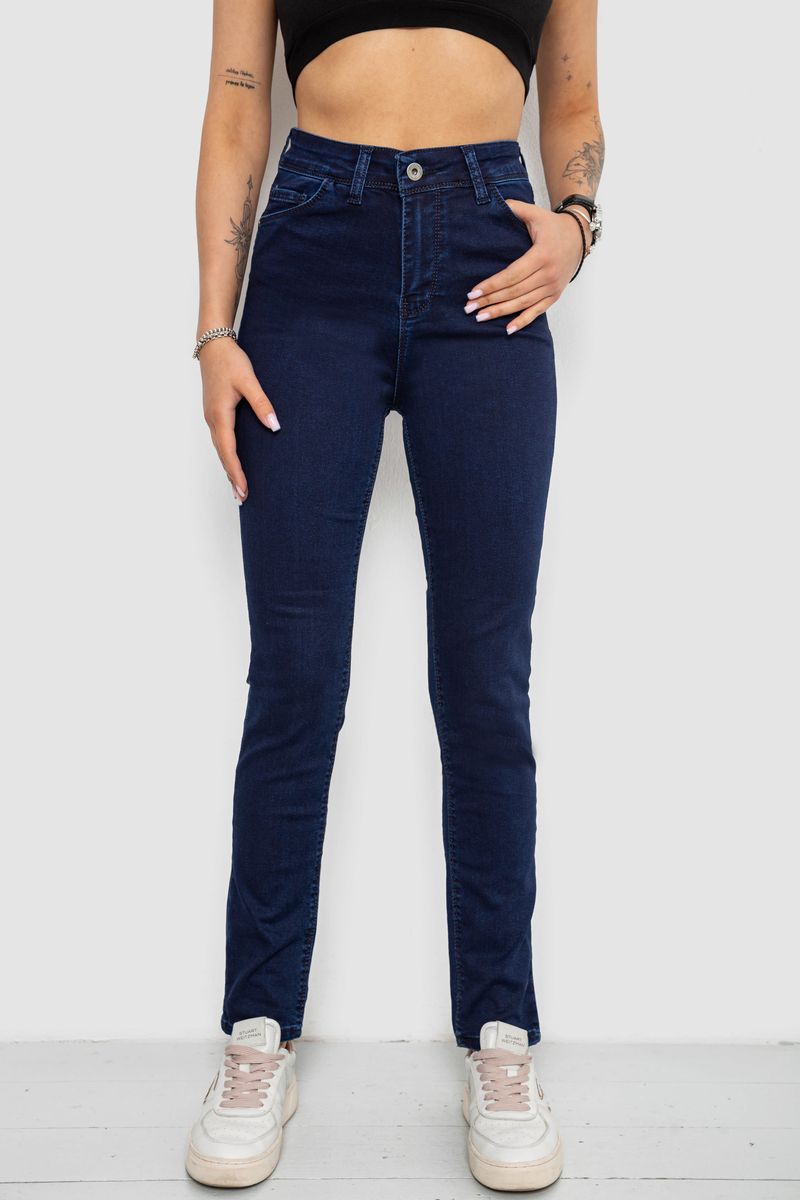 Джинси жіночі, колір синій, 182R3796