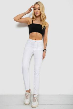 Джинси жіночі Slim Fit, колір білий, 182R1525