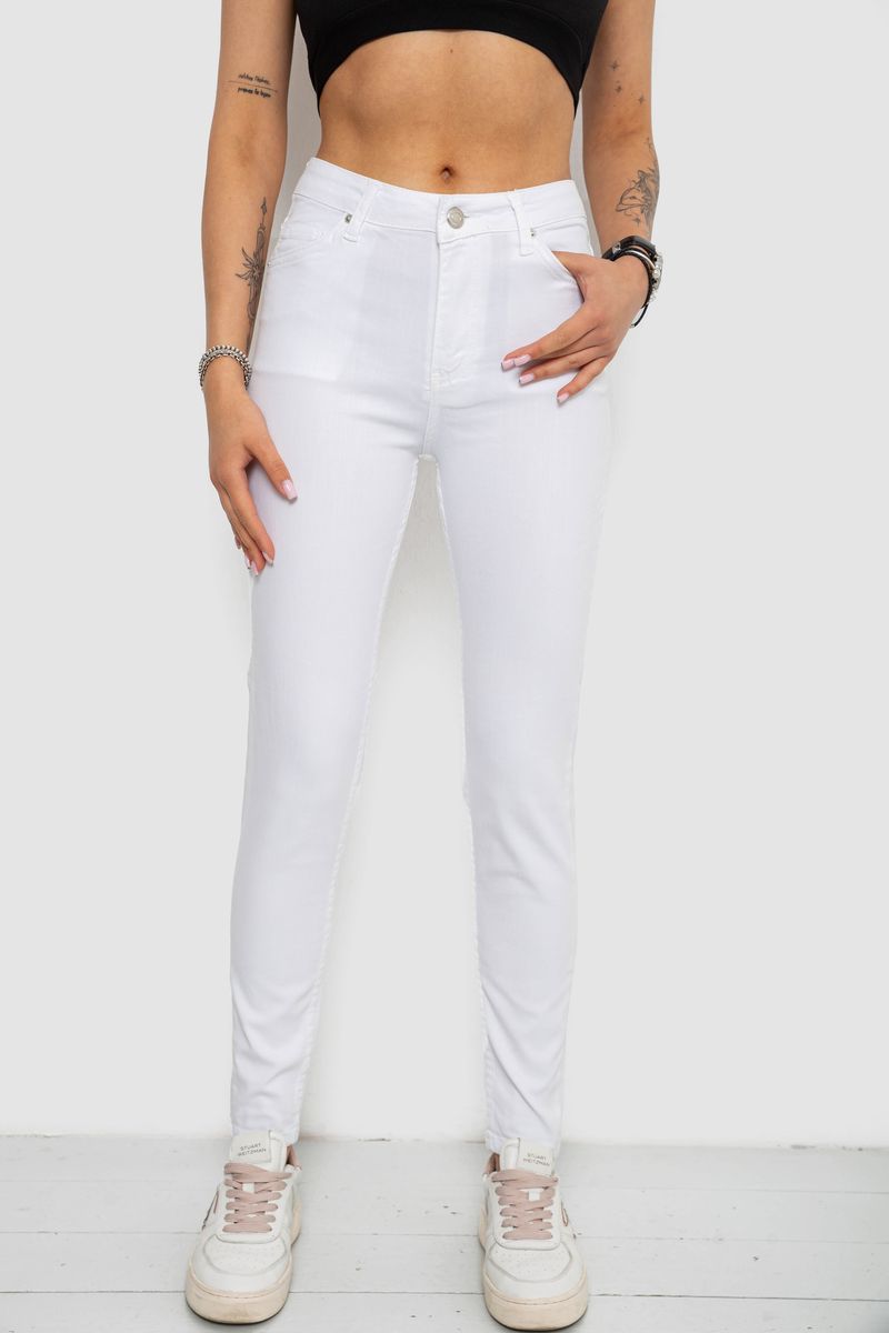 Джинси жіночі Slim Fit, колір білий, 182R1525