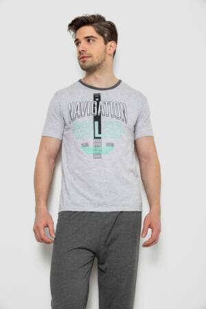 Піжама чоловіча, колір сірий, 243R6201