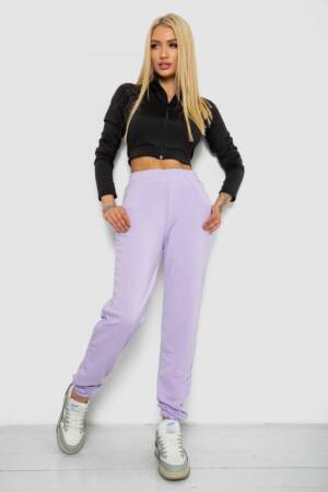 Спортивні штани жіночі, колір бузковий, 238R325