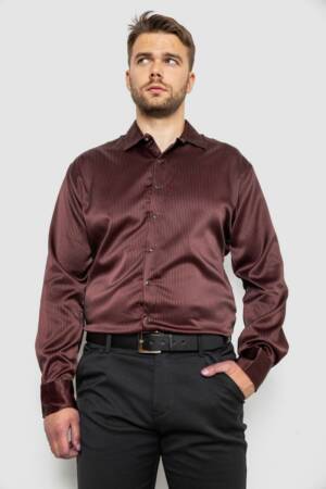 Сорочка чоловіча в смужку, колір чорний, 214R5828