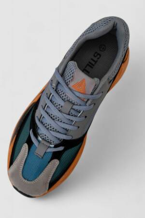 Кросівки чоловічі, колір сіро-помаранчевий, 248RCX602