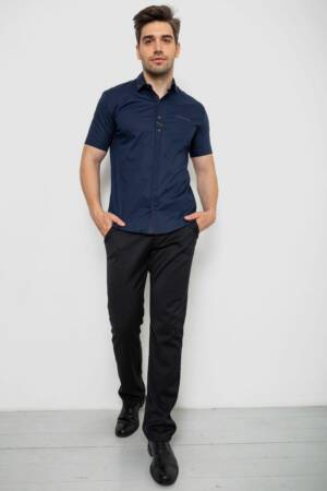 Сорочка чоловіча, колір темно-синій, 214R7007