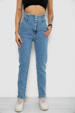 Джинси жіночі Mom’s, колір блакитний, 182R1640