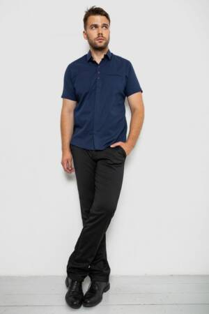 Сорочка чоловіча, колір темно-синій, 214R7326-1