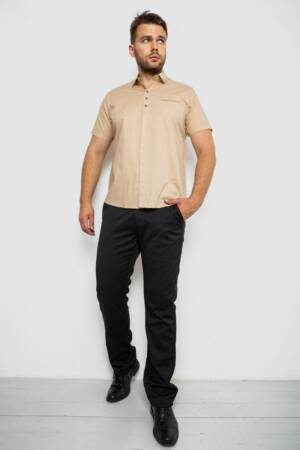 Сорочка чоловіча, колір бежевий, 214R7326-1
