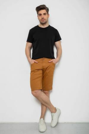Шорти чоловічі однотонні, колір коричневий, 238R2469