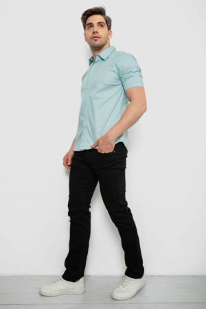 Сорочка чоловіча однотонна, колір оливковий, 214R6917-3