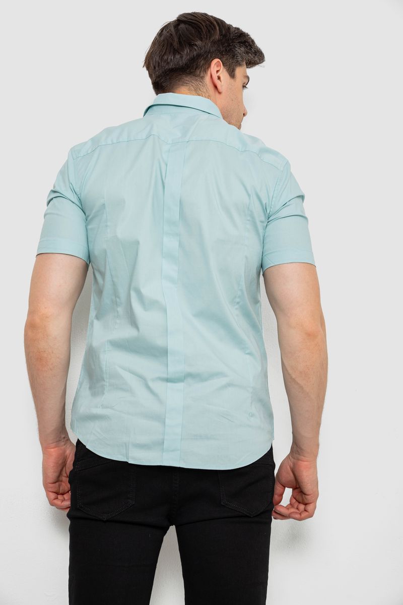 Сорочка чоловіча однотонна, колір оливковий, 214R6917-3 - Зображення 3