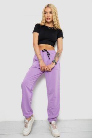 Спортивні штани жіночі, колір бузковий, 238R347