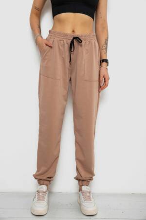 Спортивні штани жіночі, колір бежевий, 238R347