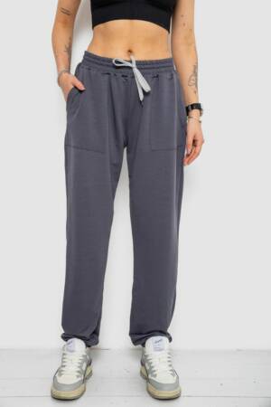 Спортивні штани жіночі, колір темно-сірий, 238R347