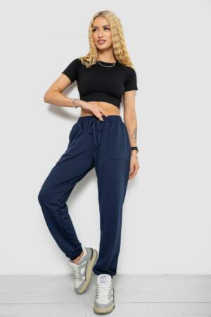 Спортивні штани жіночі, колір синій, 238R347