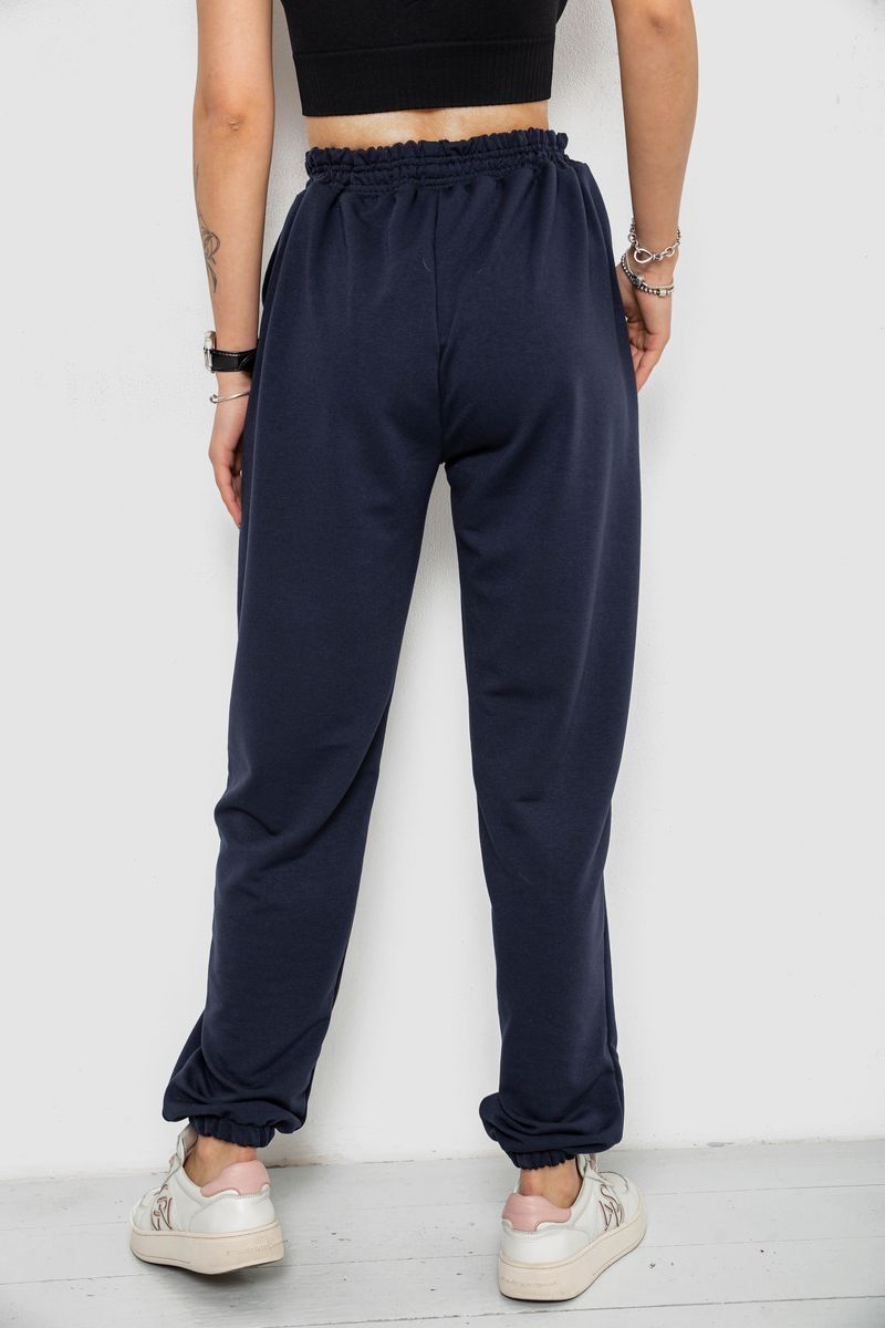 Спортивні штани жіночі, колір темно-синій, 238R347 - Зображення 4