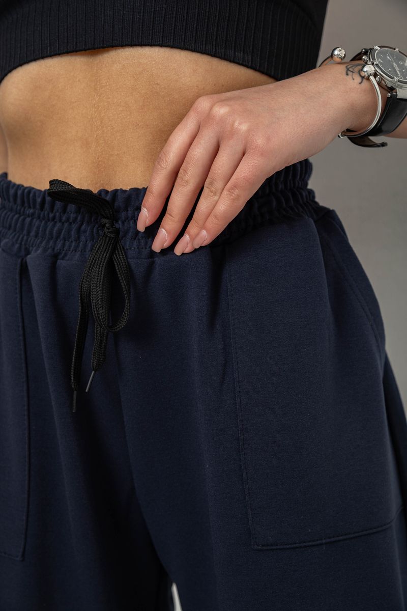 Спортивні штани жіночі, колір темно-синій, 238R347 - Зображення 5