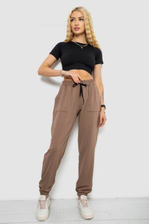 Спортивні штани жіночі, колір мокко, 238R347
