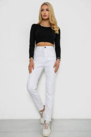 Джинси жіночі стрейч, колір білий, 250R1025
