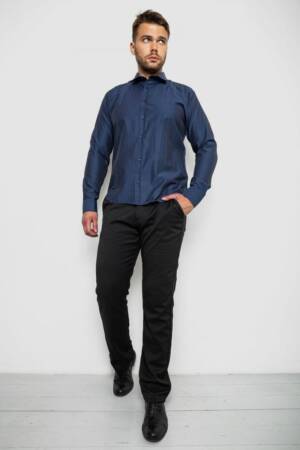 Сорочка чоловіча, колір темно-синій, 214R820