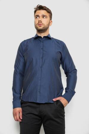 Сорочка чоловіча, колір темно-синій, 214R820