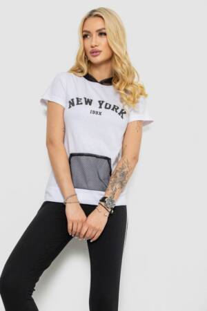 Костюм жіночий домашній, колір білий, 243R1488-001