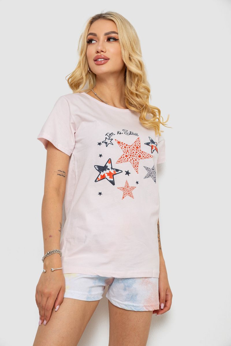 Піжама жіноча, колір світло-рожевий, 243R50582 - Зображення 3