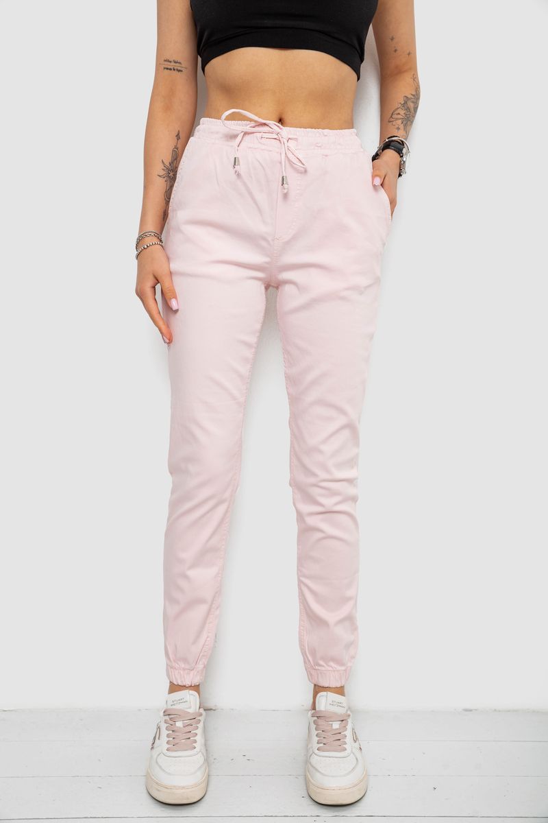 Штани жіночі, колір пудровий, 182R1364