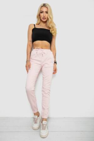 Штани жіночі, колір пудровий, 182R1364