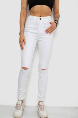 Джинси жіночі, колір білий, 182R539
