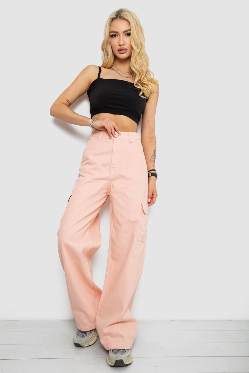 Джинси жіночі, колір персиковий, 250R2535