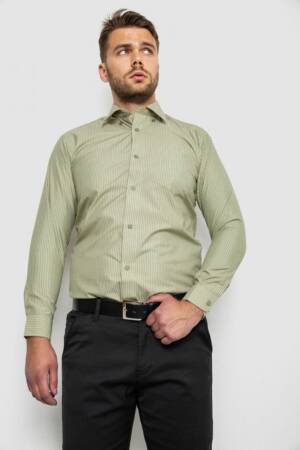 Сорочка чоловіча, колір оливковий, 244R881-1